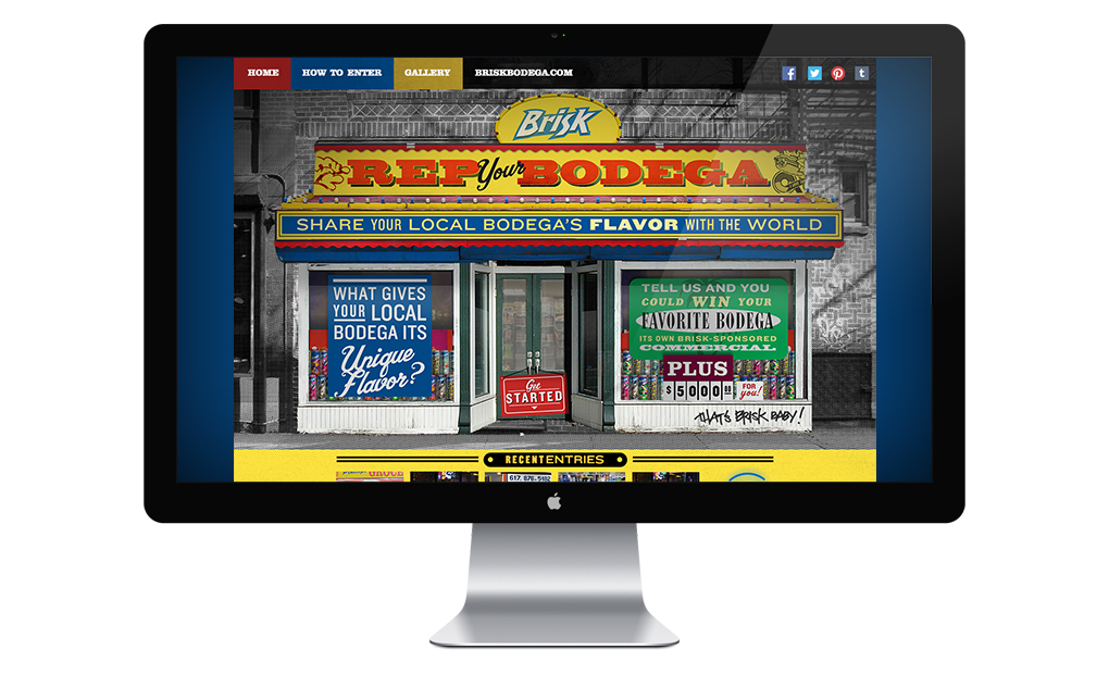 Brisk Bodega platform displayed on a desktop monitor