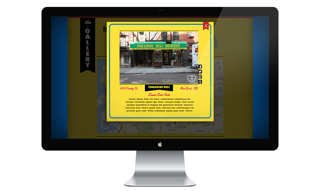 Brisk Bodega gallery page displayed on a desktop monitor